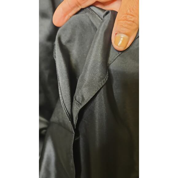 Pierre Cardin Black Evening Gown – One Shoulder Satin Dress Size 40 - Picture 5 of 6